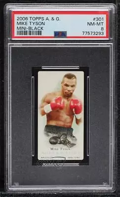 2006 Topps Allen & Ginter's Mini Black Border Mike Tyson #301 PSA 8 • $203.59