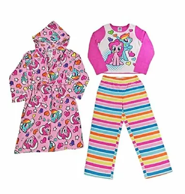 Girls My Little Pony Plush Bathrobe & Fleece Pajama Set • $34.99