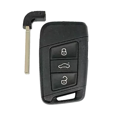 OEM Volkswagen Keyless Remote Fob 4B + UNCUT Key 3G0.959.754.S - KR5FS14-US (4B) • $19.85