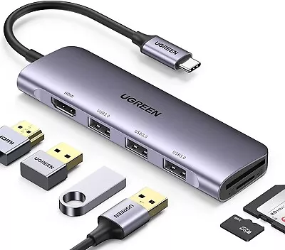 $35.69 • Buy UGREEN USB C Hub, USB C HDMI Adapter 6 In 1 Type C Hub With 4K USB C To HDMI