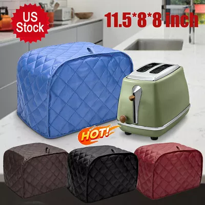 Toaster Cover 2-Slice Bread Machine Kitchen Small Appliance Toaster Dust Cover • $9.48