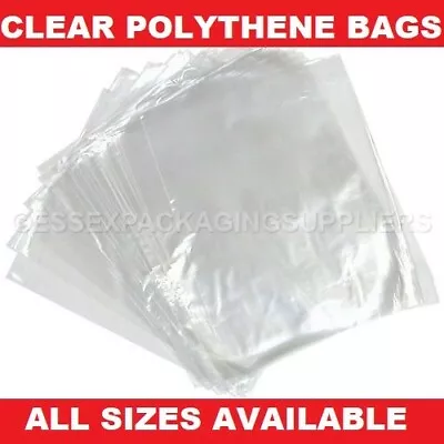 Clear Polythene Bags Plastic All Sizes Craft Food Storage Large Small Cheapest • £30.45