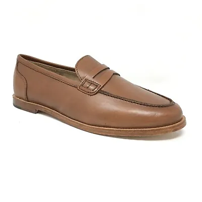NEW J Crew Ryan Penny Loafers Flats Shoes Womens Size 6 Brown Leather Slip On • $76.43