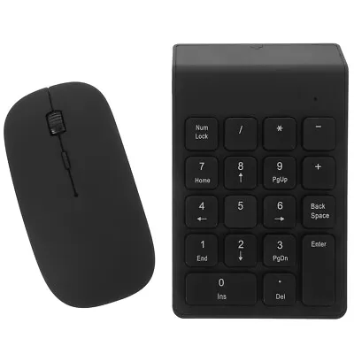 1 Set Wireless Number Pad Numeric Keypad With Wireless Mouse Laptop Accessory • £13.99