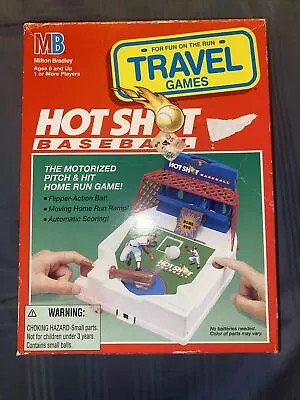 Vintage Milton Bradley Hot Shot Baseball Travel Games 1994 New Unopened Box • $32