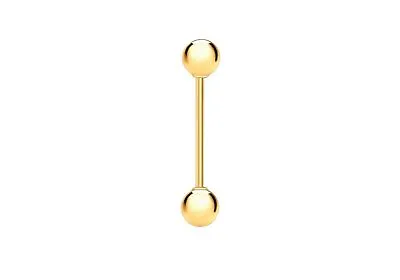 Ball Tongue Bar 9ct Yellow Gold • £109.06