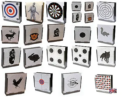 Large Selection Of Packs Of 100 14cm X 14cm 100gsm Targets ( Air Rifle Shooting • £9.99