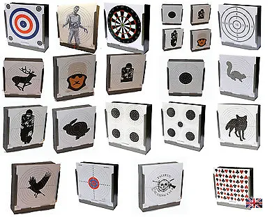 Large Selection Of Packs Of 100 17cm X 17cm 100gsm Targets ( Air Rifle Shooting • £8.85