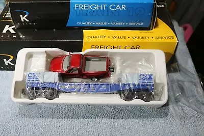 K-line    K661-1431  Csx  Flat Car With 1998 Ford Pickup  • $30
