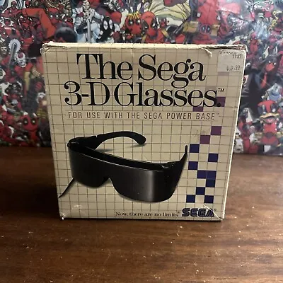 Sega Master System 3D Glasses - Complete - Tested - Authentic - READ DESCRIPTION • $89.96