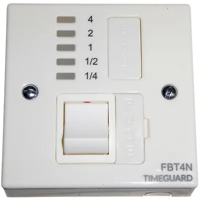 Timeguard FBT4N 4hr Boost Timer Fused Spur Water Immersion Heater Lighting LED • £44.95