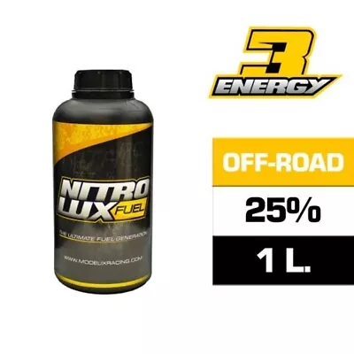 Nitrolux Energy 3 RC Car 25% Pro Nitro Synthetic Castor Oil 1 Liter Off Road • $26.99