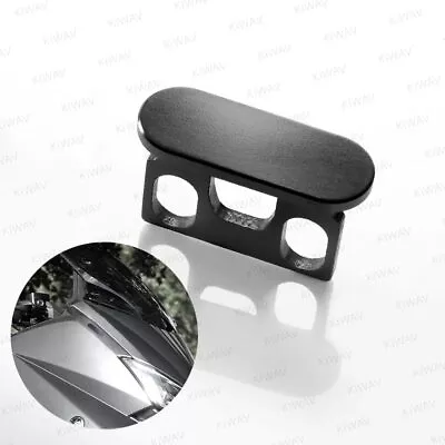 Mirror Block Offs Base Cover Plate Aluminum Black Fits Yamaha T-MAX 530 2012- • $32.08