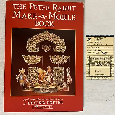 Vintage The Peter Rabbit Make-A-Mobile Book ~ 1986 PB ~ Never Used W/Receipt • $24.99