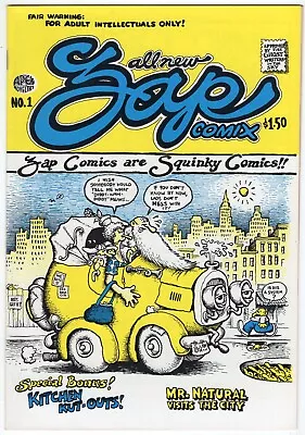 ZAP COMIX #1 1980 6th Printing ALL Robert R. CRUMB Underground Comic $1.50 Cover • $19.95