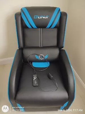 Massage Gaming Recliner PU Leather Chair With Footrest • $30