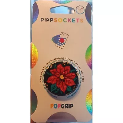 PopSockets Swappable Phone Grip Stand - POINSETTIA SINGLE - PopGrip PopSocket • $9
