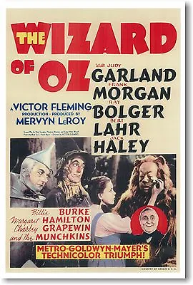 Wizard Of Oz - NEW Vintage Movie POSTER • $9.99