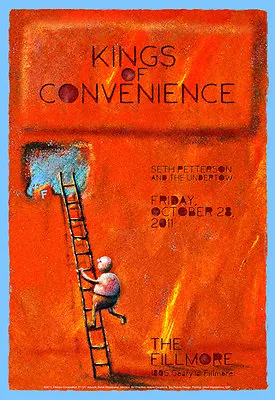 $27.77 • Buy KINGS OF CONVENIENCE FILLMORE POSTER Seth Peterson Undertow F1121 Derek Johnson