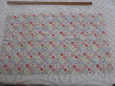 Vintage PA DUTCH PRINT Cotton Feedsack? RUNNER Or COVER   - 39  X 23  • $5