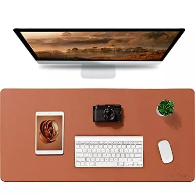 31 X15 Leather Desk Mat Waterproof Non-Slip Computer Laptop Pad For Home Office • $23.69