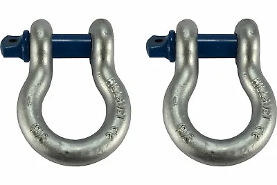 2 Lot 1  D Ring Bow Shackle Screw Pin Clevis Rigging Jeep Towing 8.5 Ton • $38.17
