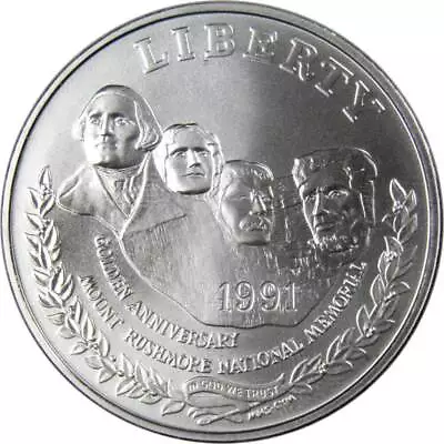 Mount Rushmore Commemorative 1991 P 90% Silver Dollar BU Uncirculated $1 Coin • $51.99