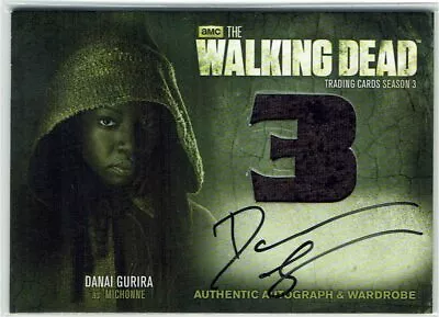 £199.99 • Buy The Walking Dead Season 3 Part 2 Autograph Wardrobe AM8 Danai Gurira As Michonne