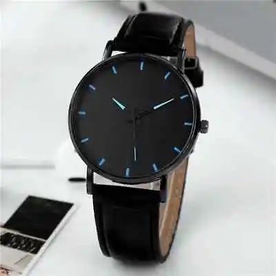 Watches For Men Leather Band Luxury Watches Quartz Watch • $10.25