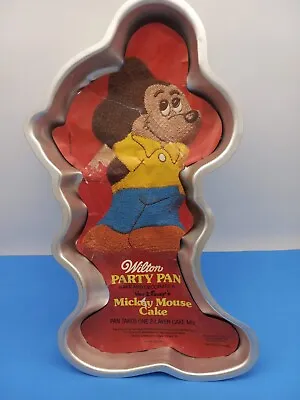 Mickey Mouse 1978 Vintage Wilton Cake Pan  515-1805 Walt Disney 1 -2 Layer Cake • $12.99
