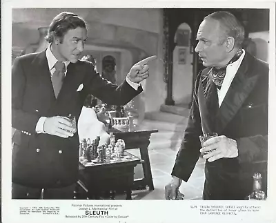 Michael Caine Sleuth 10x8 Olivier  Vintage Photo Rare • £7