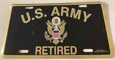 US Army Retired Booster License Plate Veteran Military • $14.99