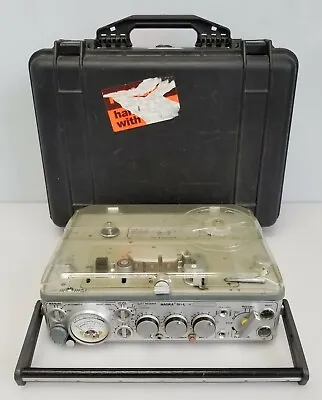 £1651.90 • Buy Nagra IV-L Vintage Reel To Reel Tape Recorder Kudelski W/ Travel Case For Parts
