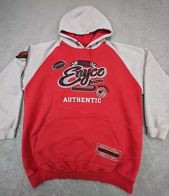 Vintage Original Enyce Jeans Hoodie 2XL Red Baggy Embroidered Y2K 90s Mens • $65.90