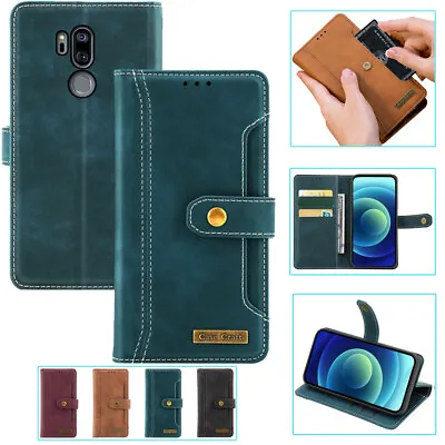 LG G7 Notebook Style Card CaseLeather Magnetic Flip Case For LG G7 Plus ThinQ  • £9.59