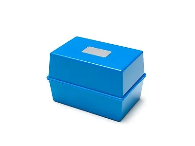 £6.99 • Buy Blue Deflecto Office Index Record Card Filing Box - 250 Cards Capacity - 8 X 5 