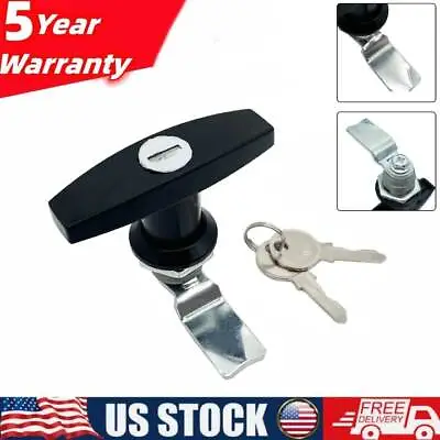 T-Handle Shell Door W/ Keys Truck Van Trailer Camper Cover Latch Cap Lock Lid RV • $11.96