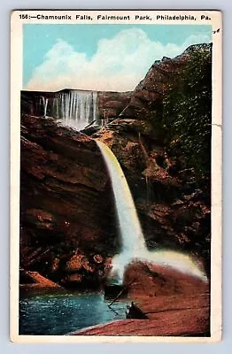 Vintage Chamounix Falls Farimount Park Philadelphia Pa Postcard Ik • $1.99