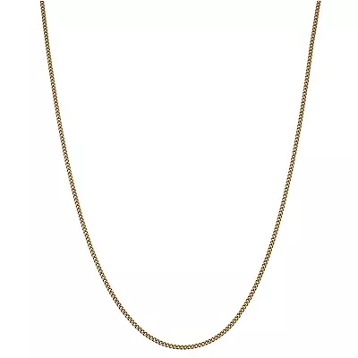 9ct Gold Chain/Necklace 2.59g Curb Plain 18  - Fully Hallmarked • £95