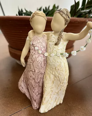 More Than Words From The Heart: Friendship Figurine By Aroma Designs Daisy Chain • $79