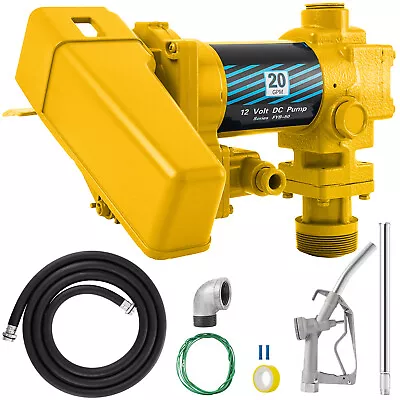 12V 20GPM Fuel Transfer Pump Diesel Gas Gasoline Kerosene Car Truck Tractor • $174.90