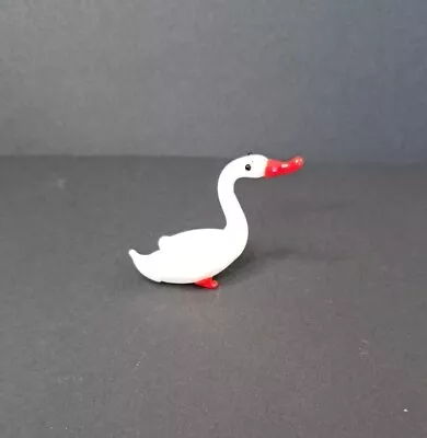 Vintage Hand Blown Art Glass Duck /Goose Miniature Figurine 1.5  • $9.99