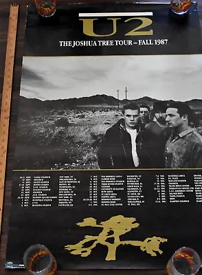 Vintage 1987 U2 The Joshua Tree Tour 24x36 Poster Winterland Productions • $64.99