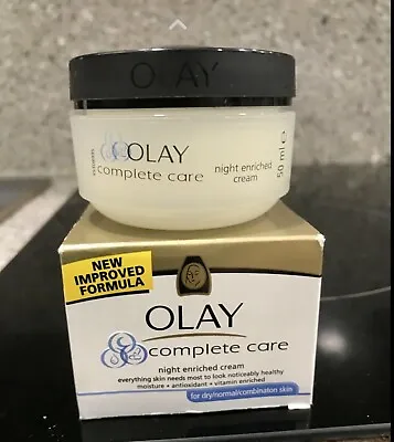 Olay Complete Care Night Enriched Cream Dry Normal Combination Skin 50ml • £8.50