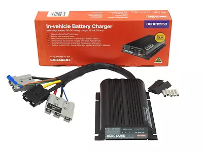 Redarc DC DC Battery Charger Vehicle Solar 25 Amp BCDC1225D Quick Connect 12 V • $565
