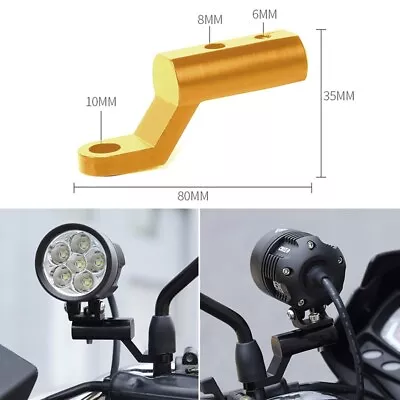 Motorcycle Mirrors Light Extenders Spacers Extension M6 M8 Adaptor Universal GD • $11.61