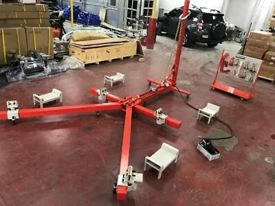 Auto Body Frame Puller Straightener FREE SHIPPING + Clamps + Foot Pedal Pump • $2390