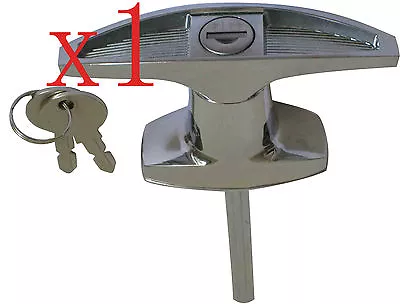 T Handle T Lock Rear Fixing Door Lock  Caravan Garage Shed Campervan • $17.40