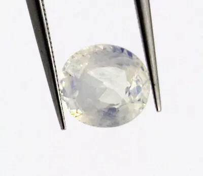 White/Colorless Round Cut 6 MM Natural Untreated Sapphire Loose Gemstone 1.15 Ct • $82.28