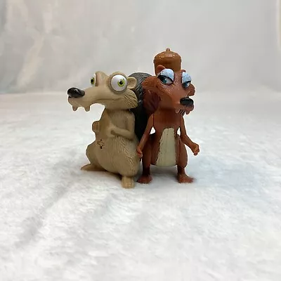 2009 McDonald’s Ice Age: Dawn Of The Dinosaurs Squirrel Toys-Scrat & Scratte. • $8.41